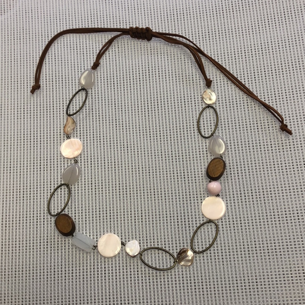 Cute necklace with a variety of beads